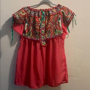 Authentic, handmade, Mexican blouse